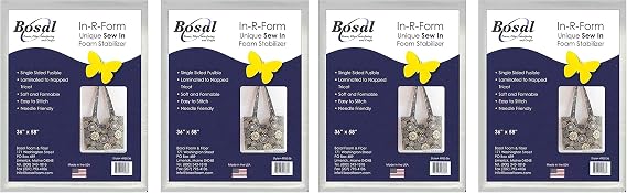 Bosal R-Form Single Sided Fusible 1 Yard Foam Stabilizer, Blank (Fur Pak)