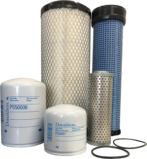 CFKIT Maintenance Filter Kit Compatible with Hitachi EX80-5 w/Nissan BD3004-19 Eng.