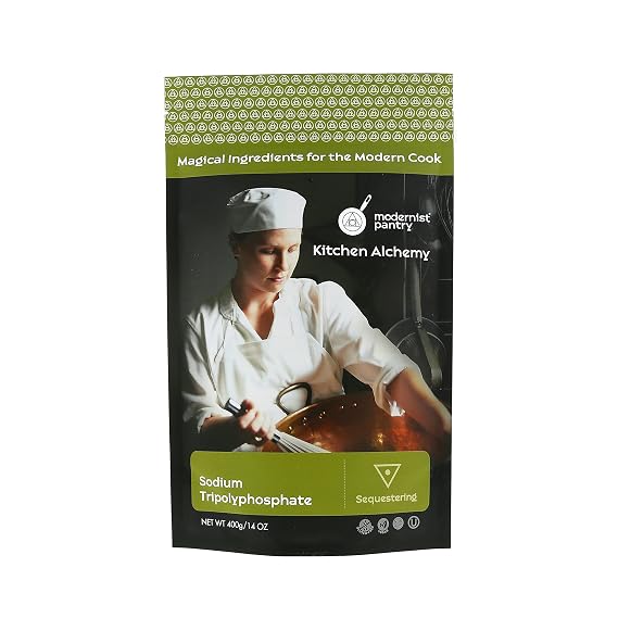 Pure Sodium Tripolyphosphate Non-GMO Gluten-Free Vegan OU Kosher Certified (Molecular Gastronomy) - 400g/14oz