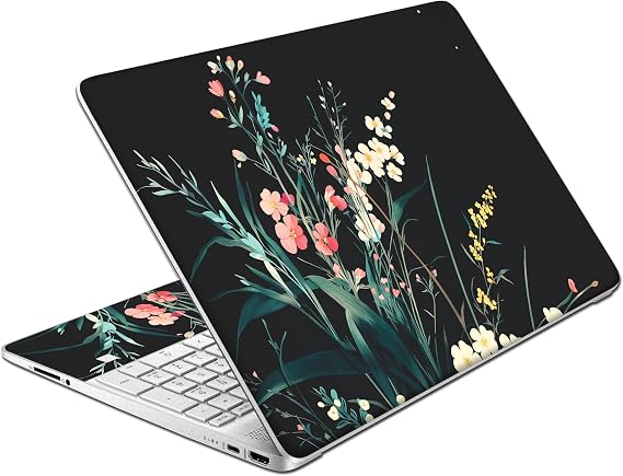 Laptop Skin Decal HP 15.6" - Botanical, Laptop Cover Sticker, No Cutting Required, No Bubble, Waterproof, Scratch Resistant - Including Wide Screen and Wrist Pad