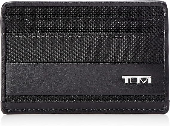 TUMI - Alpha Slim Card Case - Slim Billfold Wallet for Travel - Slip Pocket Wallet - Small Wallet - 2.8" X 4.1" X 0.2" - Black