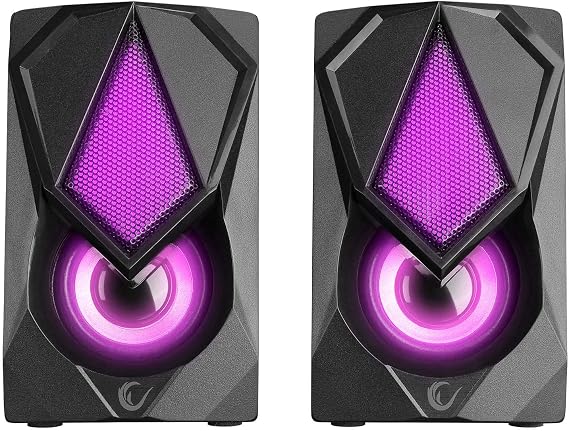Rampage RMS-G19 2.0 5 Watt LED Işıklı Siyah Multimedia Speaker