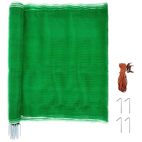 Temporary Fence with Posts 4' x 100' for for Dogs Outdoor Backyard