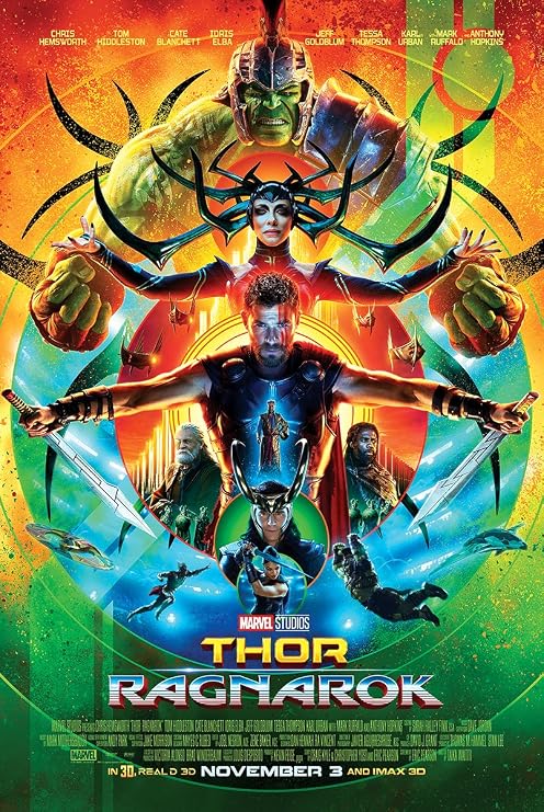 CINEMAFLIX Thor Ragnarok Poster 24x36 inches Thor Loki Hela Valkyrie Hulk