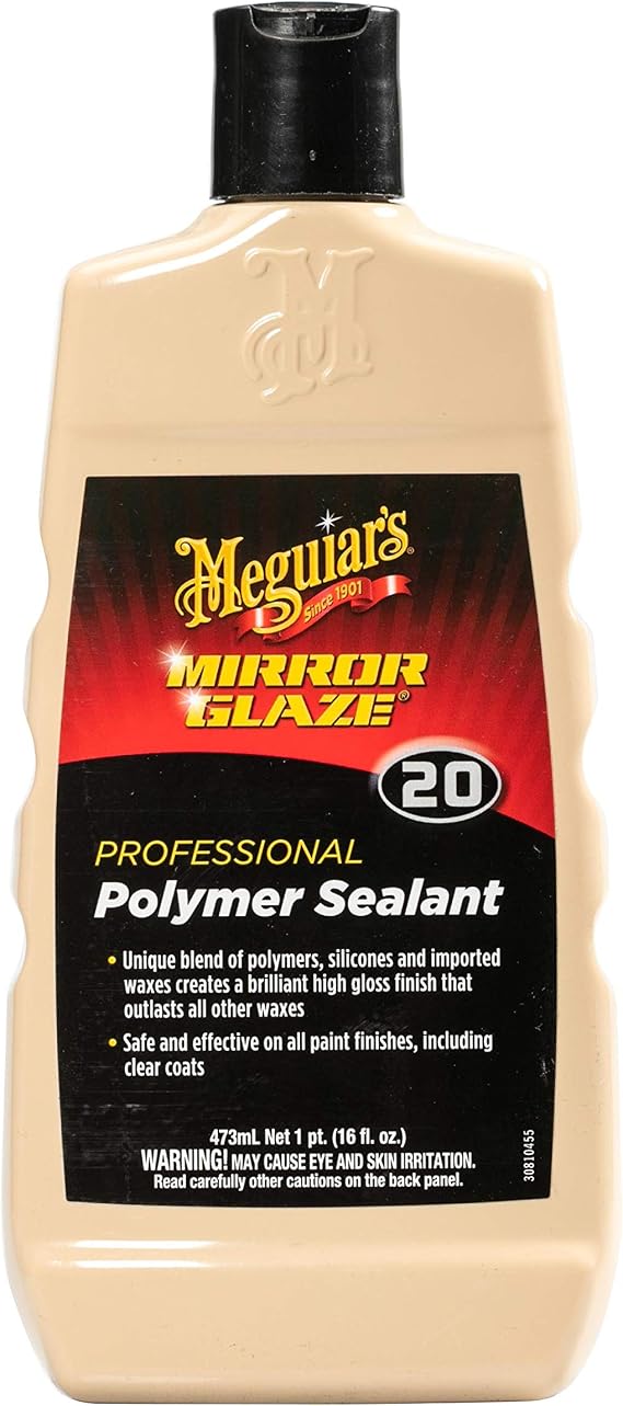 MEGUIAR'S Mirror Glaze Polymer Sealant Brilliant High Gloss Wax Protection M2016, 16 oz