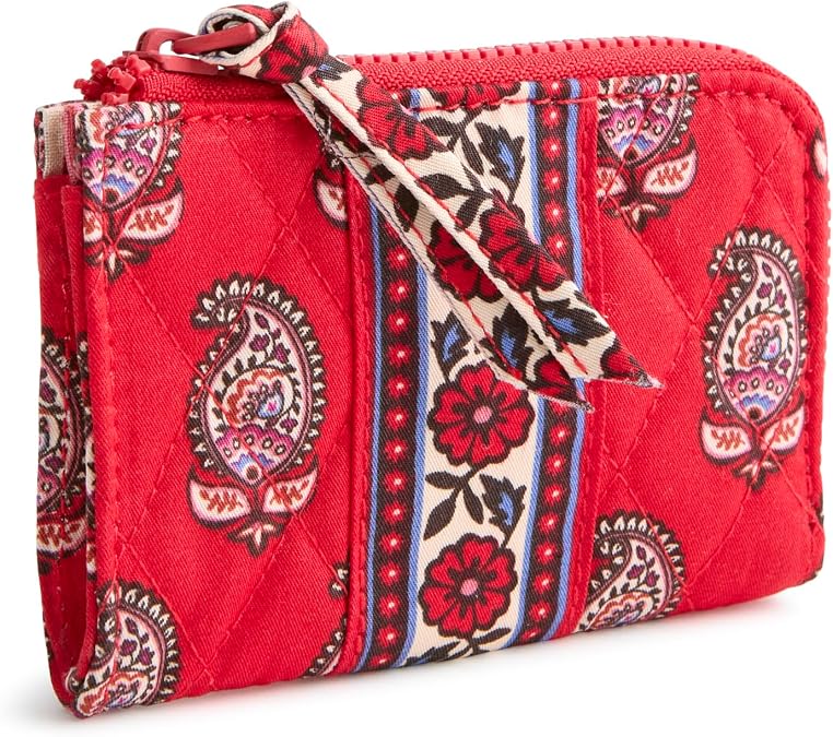 Vera Bradley Women's Premium Cotton Zip Card
