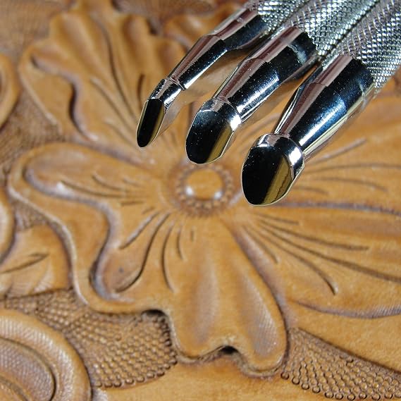 Steel Undercut Beveler Stamps, Set of 3, Japan Select Leather Stamping Tools