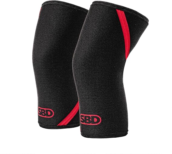 SBD 7mm Powerlifting Knee Sleeves - IPF Approved - Maximum Support