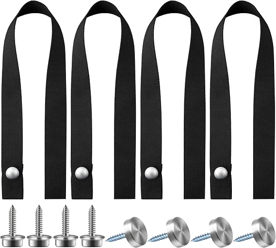 4 Pcs Pontoon Boat Ladder Strap, 18" Pontoon Ladder Pull Up Strap