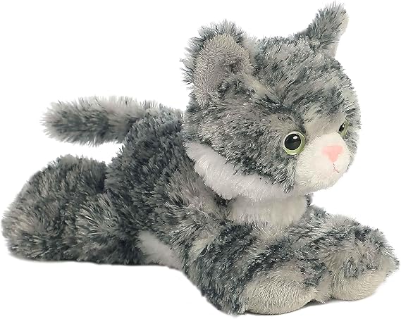 Aurora Adorable Mini FlopsieTM LilyTM Stuffed Animal - Playful Ease - Timeless Companions - Gray 8 Inches