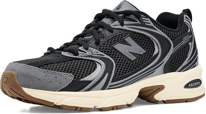 New Balance Unisex 530 Sneaker, Black Castlerock, 10.5 UK