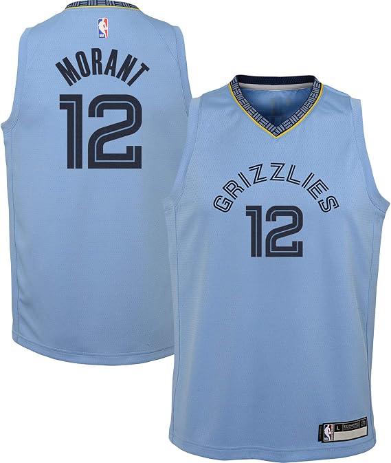 Ja Morant Memphis Grizzlies #12 Official Youth 8-20 Light Blue Statement Edition Swingman Jersey