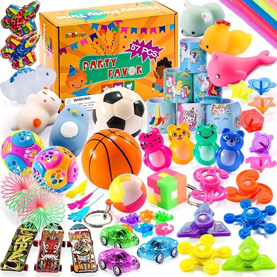 Claw Machine Prizes Refill for Kids, Party Favors Toy for 3-8 8-12 Boy Girl | Pinata Stuffers for Kids, Fidget Bulk for 3-5 4-8, Classroom Treasure Box Prize, Easter Egg Fillers, Goodie Bags Gift