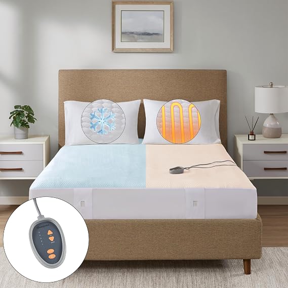 Beautyrest Heated Mattress Pad, Electric Mattress Pad Cool to Touch, Full