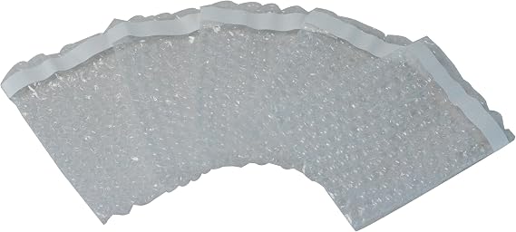 4x5.5" Self-Seal Bubble Out Pouch Envelopes, 50 Pack - Clear Protective Bubble Self-Sealing Wrap Bags for Mail & Storage