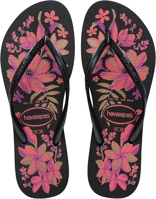 Havaianas Kids Slim Print Womens Flip Flops
