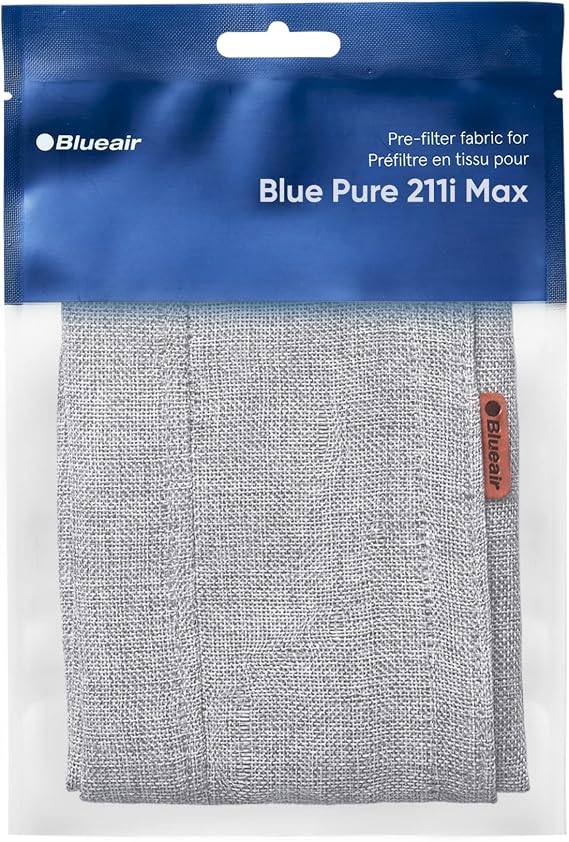 BLUEAIR Genuine Pre-Filter Blue Pure 211i Max Air Purifier, Washable Fabric, Fog Grey