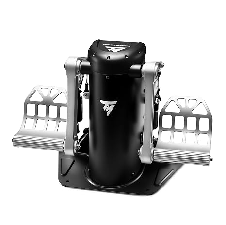 Thrustmaster TPR Rudder Pedals, Flight Simulator Rudder Control - PC | Pendular suspended mechanism, H.E.A.R.T magnetic sensors, adjustable spring resistance, frictionless, precise yaw response