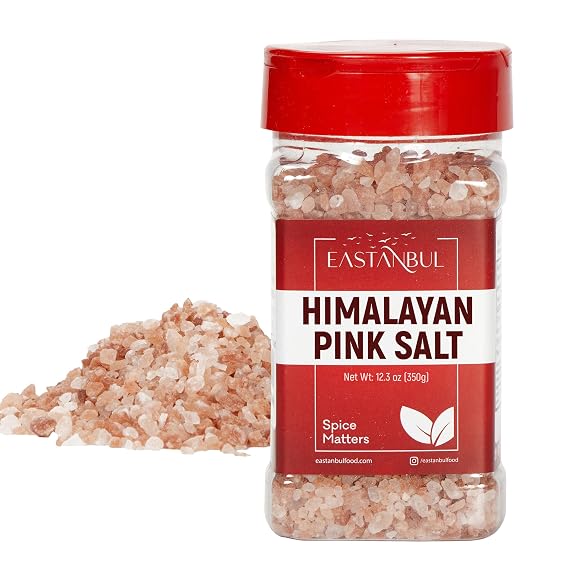 Eastanbul Himalayan Pink Salt for Grinder Refill, Pure, Vegan, 12.3oz