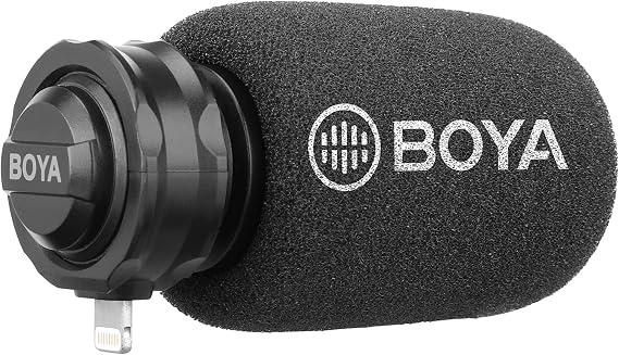 BOYA Lightning Digital Stereo Microphone for iPhone, iPad & iPod Touch (BY-DM200)