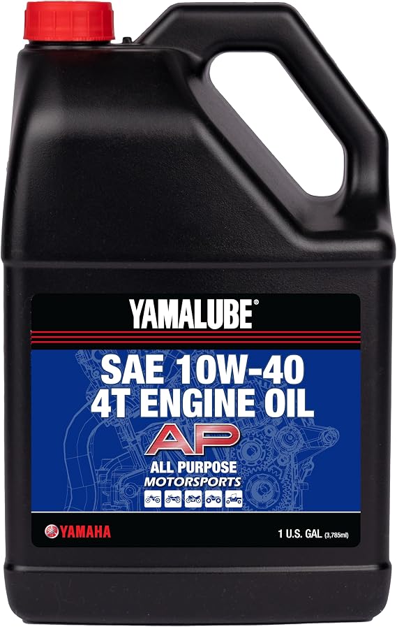 Yamaha Yamalube 10W-40 Motorsports AP (All Purpose) Engine Oil- 1 Gallon, #LUB-10W40-AP-04