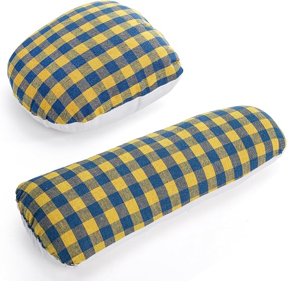 WRINGKIT Tailors Ham and Seam Roll Set, Solid Linen and Doll Cotton