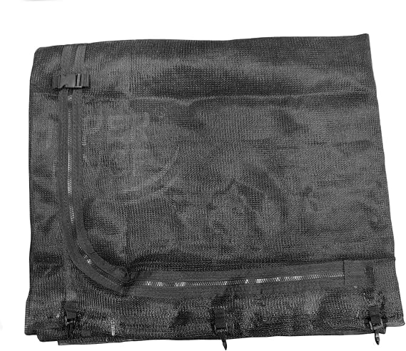 Upper Bounce Machrus Universal Round Trampoline Net Replacement, Inside Enclosure with Straps, Tear-Resistant