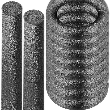 Foam Backer Rod for Gaps Concrete Crack Filler Joints Foam Gap Filler Caulk Saver Backing Rod Concrete Filler Rope (Black, 1/4 Inch x 33 Feet)