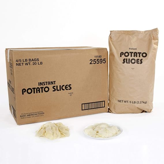 BAF Instant Sliced Potatoes - 5 lb. bag, 4 bags per case
