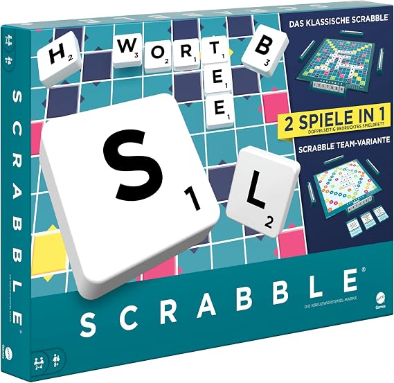 Mattel Games Scrabble , Version: German, HWD45