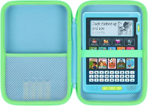 Storage Case Compatible with Leapfrog Touch and Learn eReader | Lightweight Carry, Secure Storage, Convenient Zipper, Soft Interior,Teal Case