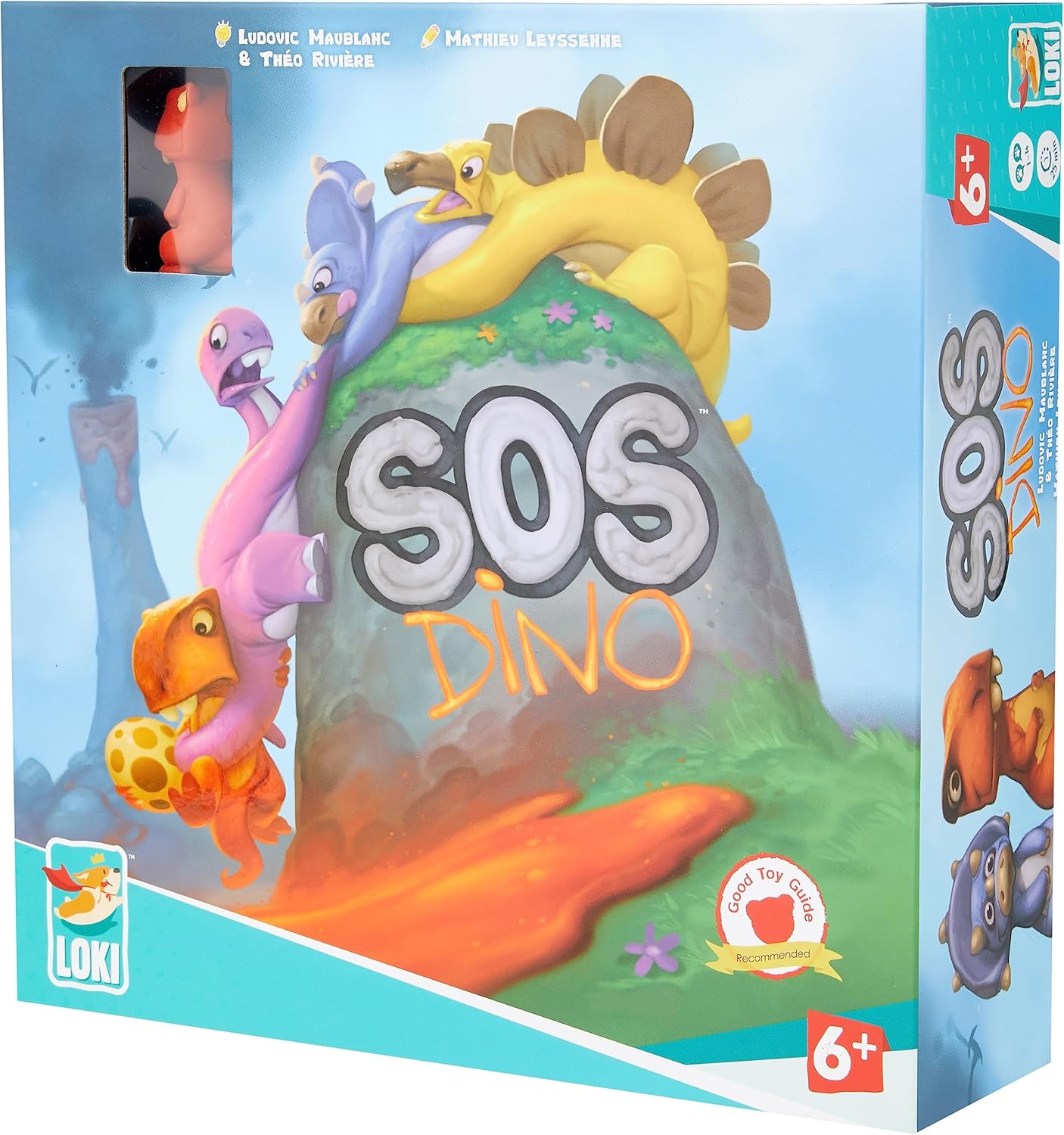 Loki: SOS Dino Game,Tile Placement Tabletop -Board Game, Strategy, Cooperative, Easy to Play, Family Game, 1 to 4 Players, Ages 7 and Up