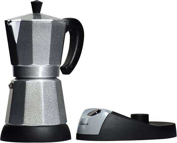 Uniware Electric Bialetti Moka Espresso Maker 6 Cups