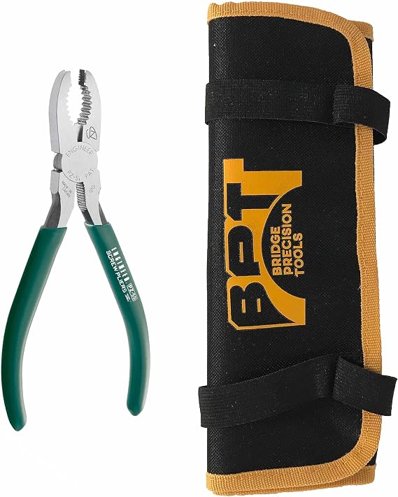 ENGINEER PZ-55 Gripping Pliers & BPT-PCH Tool Pouch Bundle (Made in Japan)