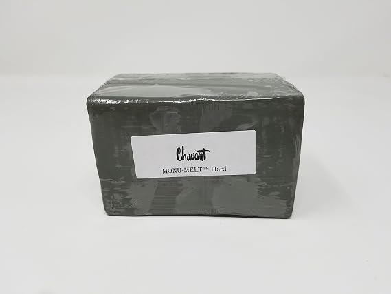 Chavant MONU-MELT - Hard - 2 lb Brick - Oil Based - Meltable Professional Sculpting Modeling Clay - Sulfur Free - Non-Toxic - Non Drying, Reusable