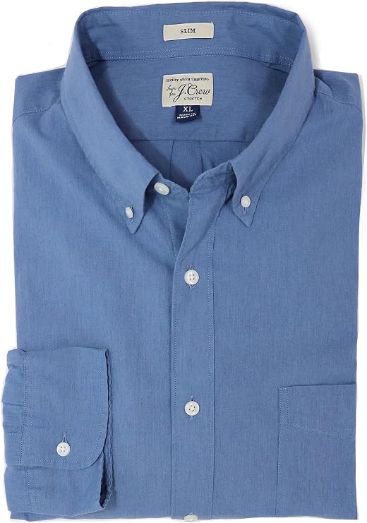 J.Crew Men's Slim Cotton-Stretch Secret Wash Shirt