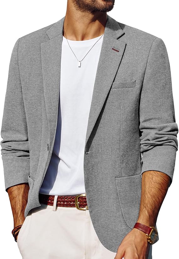 PJ PAUL JONES Mens Blazer Casual Sport Coats Lightweight Suit Jacket