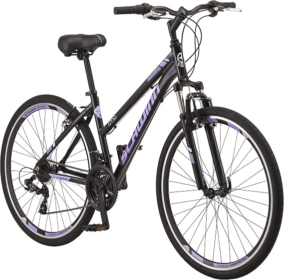 Schwinn GTX Comfort Adult Hybrid Bike, Men and Women, Dual Sport Bicycle, 700c Wheels, Step-Through or Step-Over Lightweight Aluminum Frame