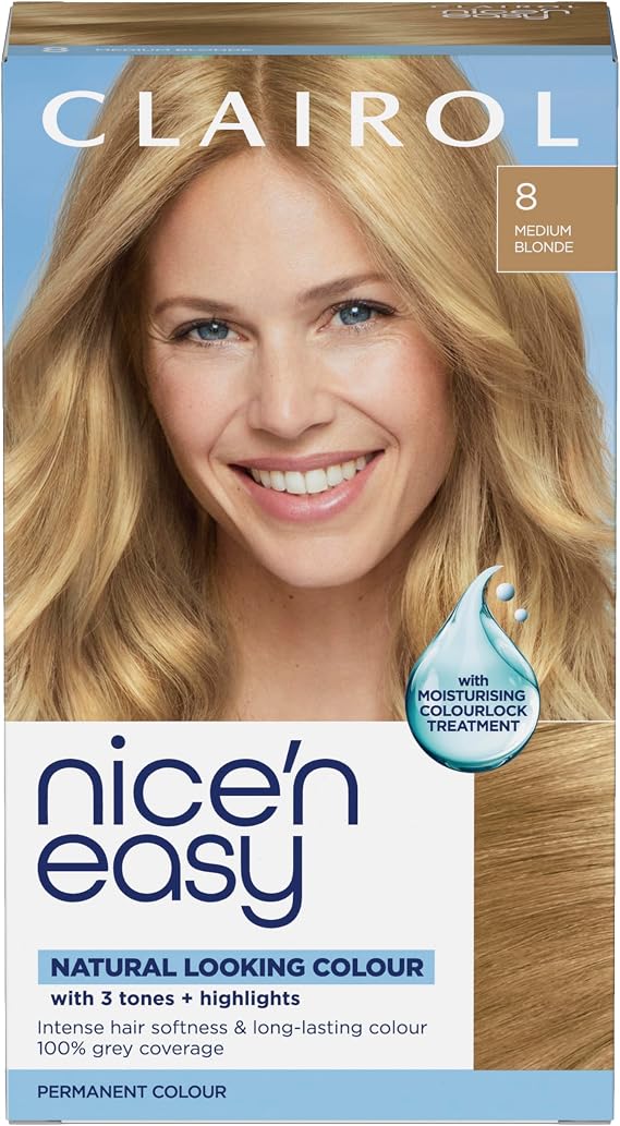 Clairol Nice'n Easy CrÈme Permanent Hair Dye - 8 Medium Blonde