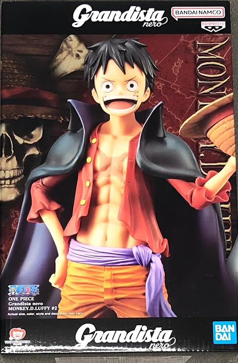 Banpresto Monkey D. Luffy One Piece Grandista Black 27 cm BP19504 Action Figure, Multi-Colour
