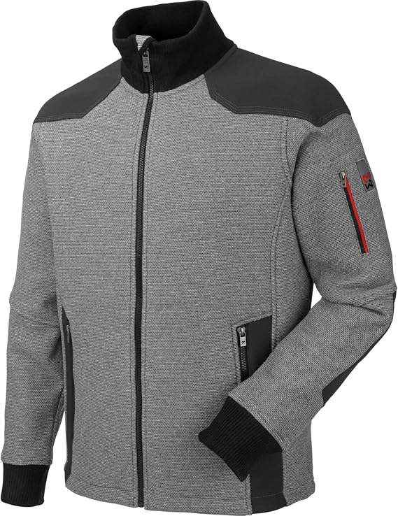 WÜRTH MODYF Nature Fleece Jacket - Breathable Work Fleece - Perfect for Crafts Workshops Outdoor Work in Grey Blue Brown Sizes XS - 4XL