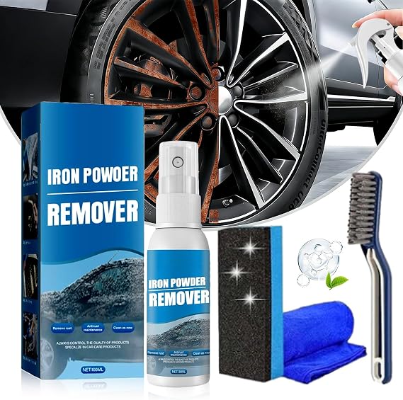 Multi-Functional Quick-Acting Rust Removal Spray, 2026 New 100ml Multipurpose Iron Powder Remover Spray for Car, Fast-Acting Formula & Easy Sprays Application for Metal, Bikes, Tools (30ML)