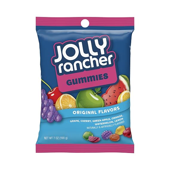 Jolly Rancher Gummies Candy, Assorted Flavors, 7 oz