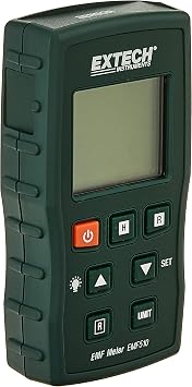 Extech EMF510 EMF/ELF Meter Measures Electromagnetic Field Radiation from Power Lines, Appliances & Electrical Devices, Dual Axis, Large Backlit LCD, Min/Max Data Hold, Professional Safety Tool