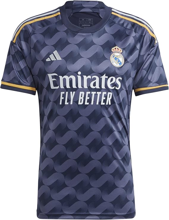 adidas Men's Real Madrid 23/24 Home Jersey - A Sleek and Lightweight Jersey with Gold Accents and Legendary Soccer History