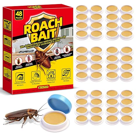 Cockroach Killer Indoor Home - 48 Packs