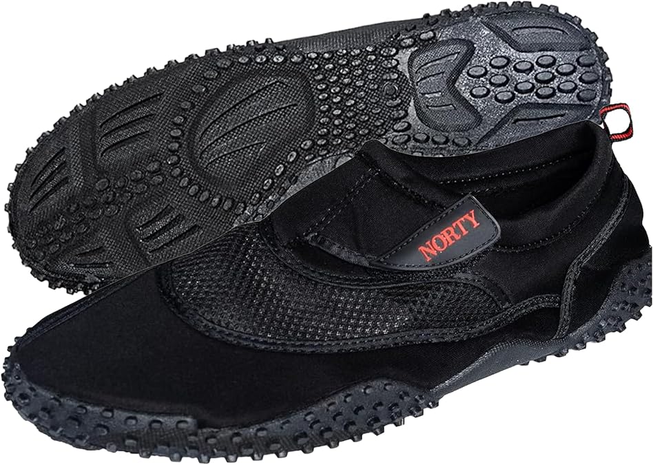 NORTY Men's Water Shoes, Quick-Dry Aqua Socks with Non-Slip Grip