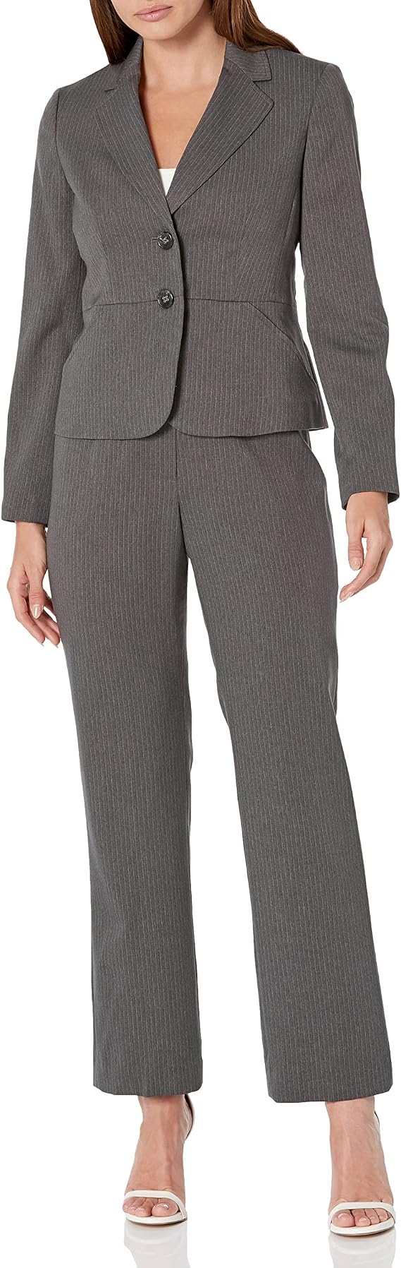 Le Suit Women's Two Button Blazer & Pant 2pc Set