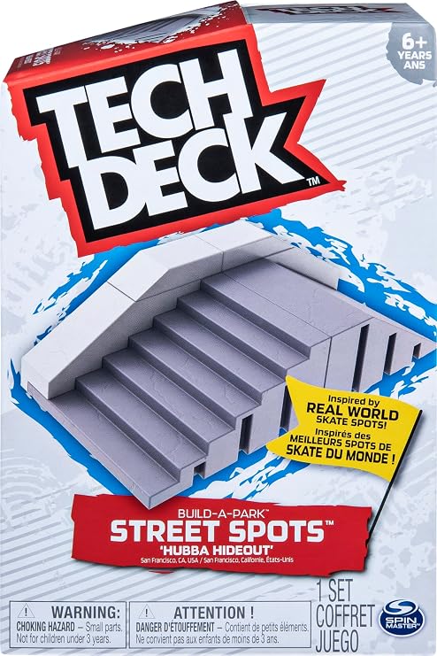 TECH DECK, Build-A-Park Street Spots, Hubba Hideout, Ramps Boards and Bikes, Multicolored