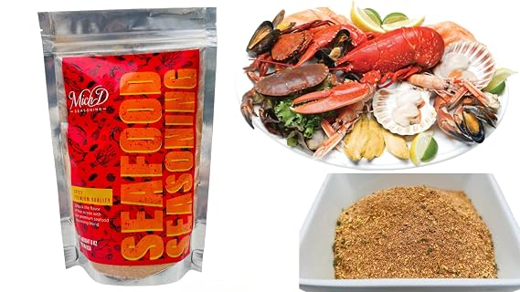Michdstore Seafood Boil Seasoning Premium Quality Great on Fish, Crab, Shrimp, Crawfish and a Variety of Meats and Veggies - One bag 8 oz